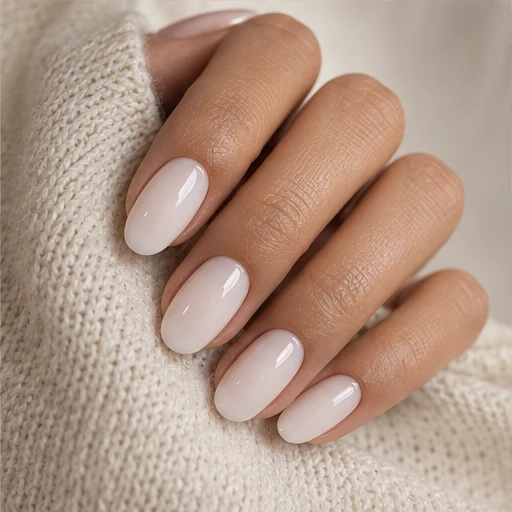 Uñas blanco lechoso